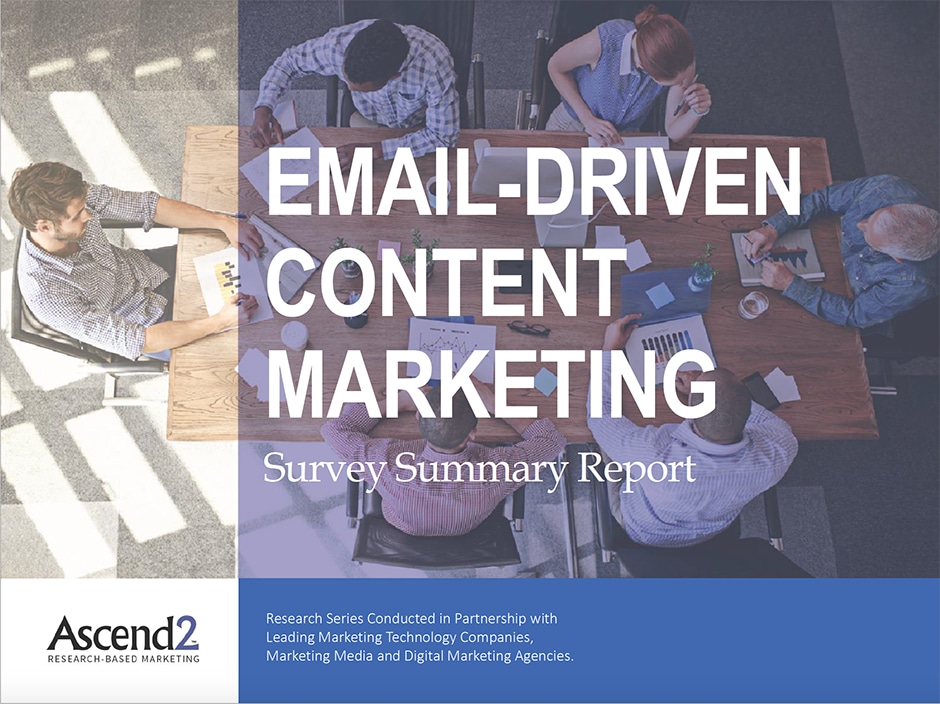 email driven content marketing report cover