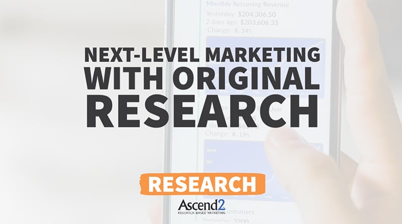 next-level marketing with original research