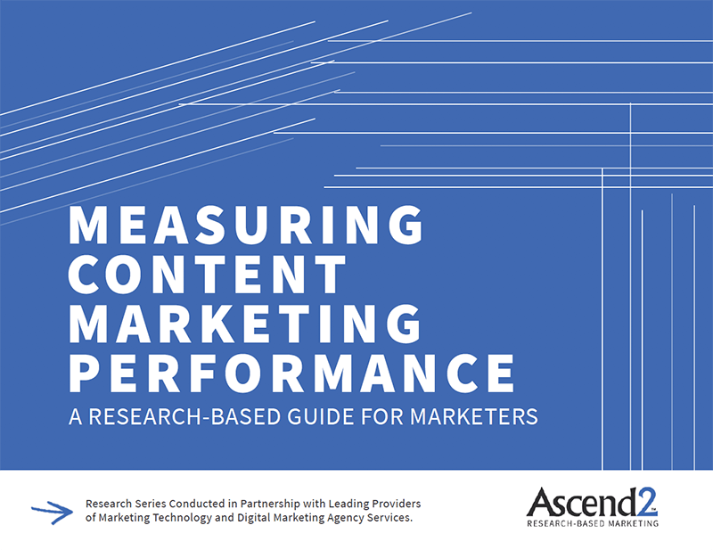 Measuring Content Marketing Performance Report Cover