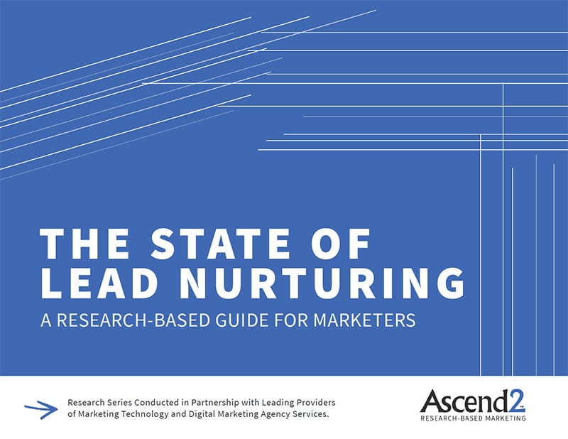 the state of lead nurturing report cover