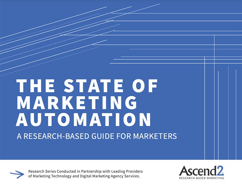 the state of marketing automation report cover